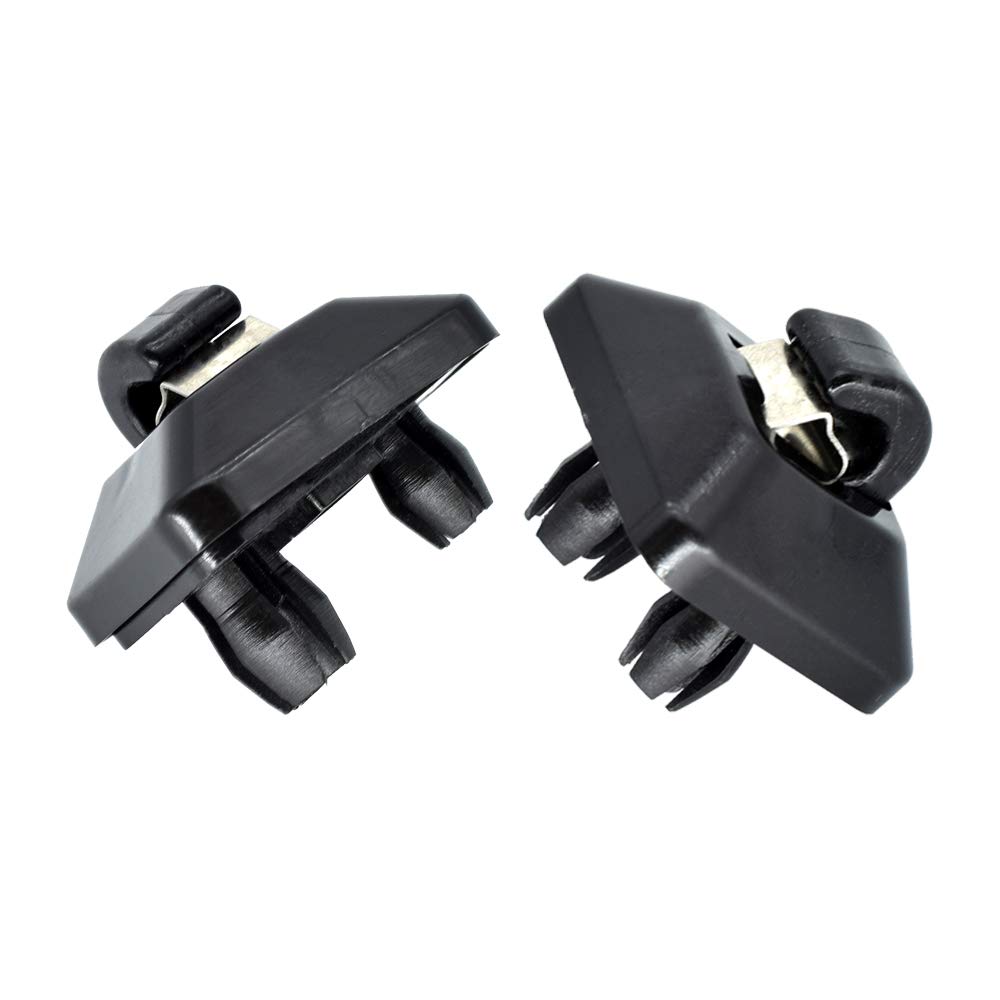 WUPEDI 2 Stücke Auto Sonnenblende Clip Halterung Innen Sonnenblende Haken, for, for A1 A3 A4 A5 A7 Q3 Q5 B6 B7 B8 S4 S5 Grau OE # 8E0857562A Auto-Sonnenblenden-Clip(Black) von WUPEDI