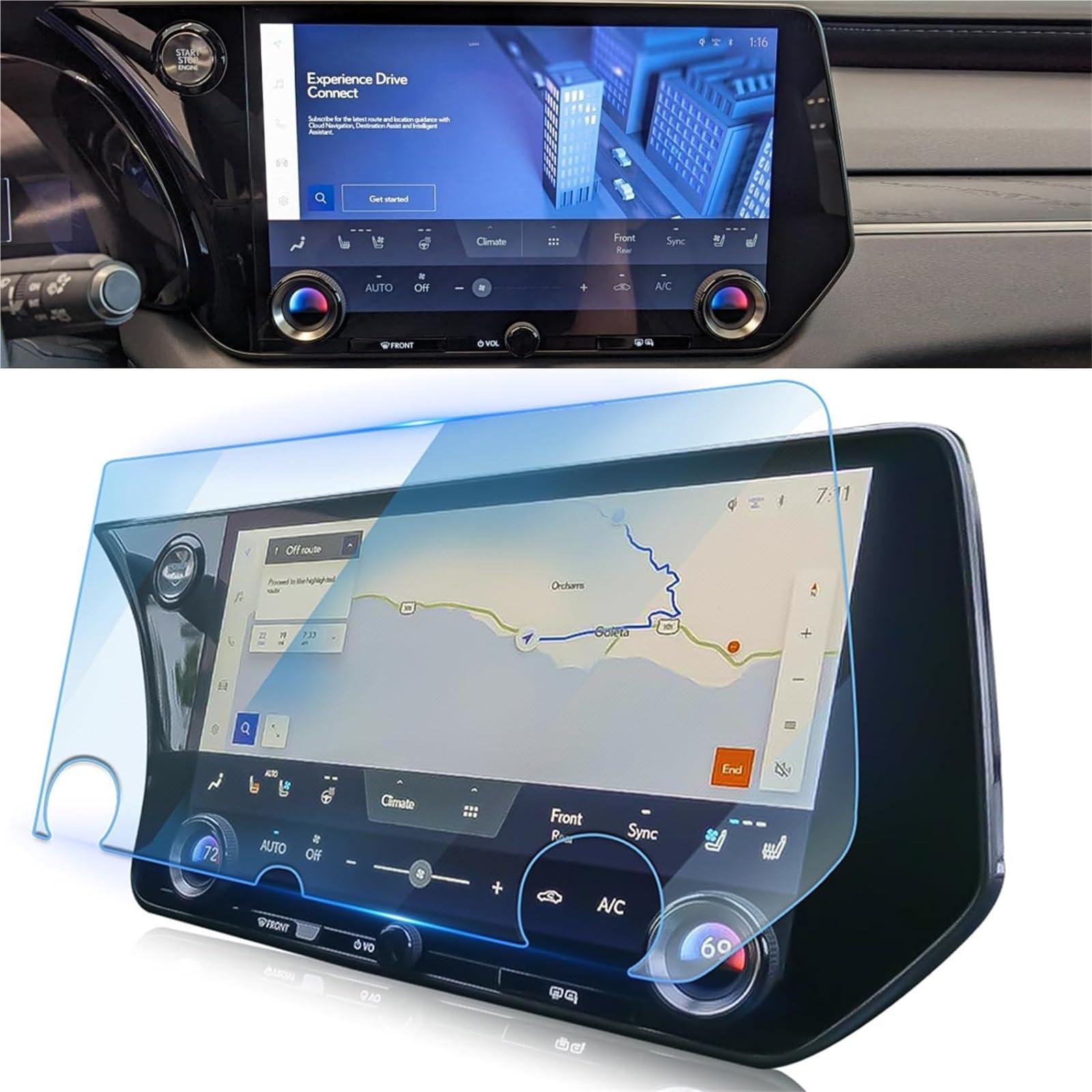 WUPEDI 2024 2023, for Lexus, RX350/RX350h/RX500h 14-Zoll-LCD-Touchscreen, Navigation, GPS-Schutz, Zubehör, gehärtete Glasfolie Auto Displayschutzfolie WUPEDI 2024 2023, for Lexus, RX350/RX350h/RX500h 14-Zoll-LCD-Touchscreen, Navigation, GPS-Schutz, Zubehör, gehärtete Glasfolie Auto Displayschutzfolie von WUPEDI