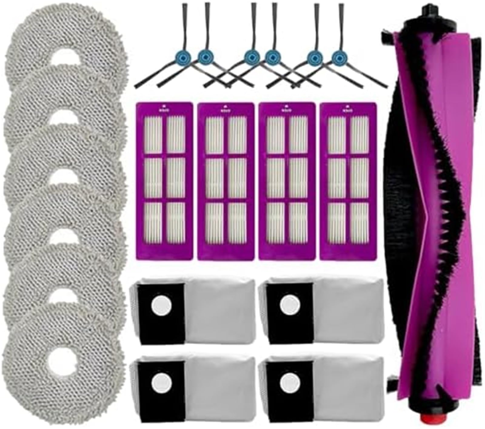 WUPEDI 21er-Pack Ersatzteile for Eureka J15 Pro Ultra Staubsauger, Zubehör-Kits enthalten 1 Walzenbürste, 4 HEPA-Filter, 6 Seitenbürsten, 6 Wischtuch-Pads, 4 Staubbeutel Staubsauger-Mopp-Pads WUPEDI 21er-Pack Ersatzteile for Eureka J15 Pro Ultra Staubsauger, Zubehör-Kits enthalten 1 Walzenbürste, 4 HEPA-Filter, 6 Seitenbürsten, 6 Wischtuch-Pads, 4 Staubbeutel Staubsauger-Mopp-Pads von WUPEDI