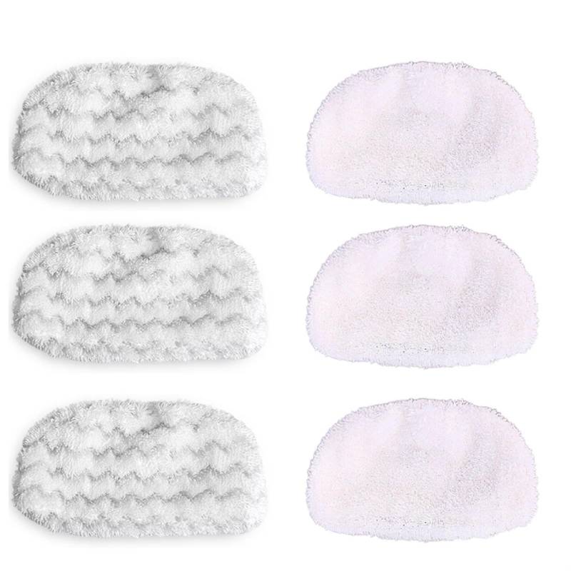 WUPEDI 6 Teile/los Teile Steam Mop Pad, for Symphony 1252 1132 Serie Hartboden Staubsauger Tuch Reinigung Pads Ersatz Ersatzzubehör für Dampfreiniger von WUPEDI