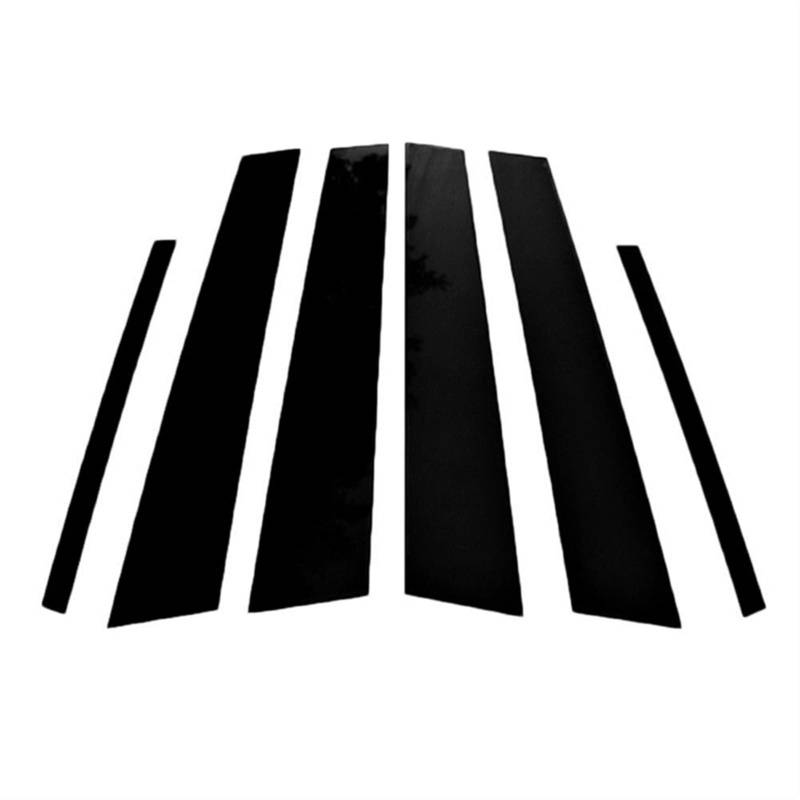 WUPEDI 6PCS glänzend schwarz BC Säulenpfosten Fensterabdeckung Verkleidung Autospiegel Mittelsäule Streifen Aufkleberabdeckung, for Kia K5 2011-2015 Autofensterverkleidung von WUPEDI