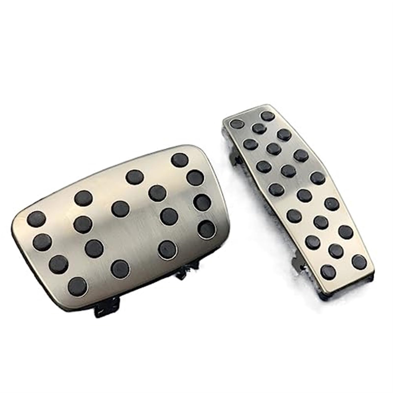 WUPEDI Abdeckplatte for Gaspedal aus Edelstahl for Gasbremse und Kupplung, for Chevrolet, Aveo Sonic, Auto-Styling, Autozubehör, Fußpedalabdeckung Autopedalabdeckung(Black Automatic 2PCS) von WUPEDI
