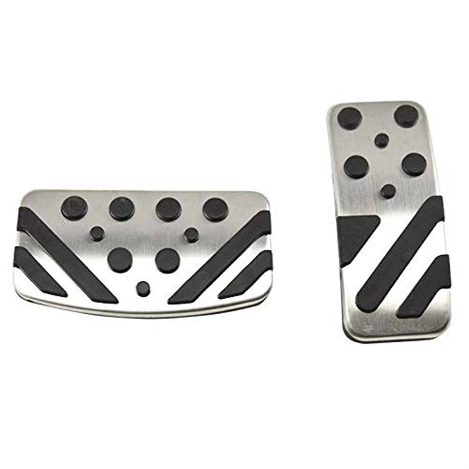 WUPEDI Aluminium Auto Gaspedal Gas Bremspedal Kupplung Pedale Abdeckungen, for Mitsubishi, Eclipse Cross 2018 2019 Zubehör Fußpedal Abdeckung Autopedalabdeckung(Black at 2PCS) von WUPEDI