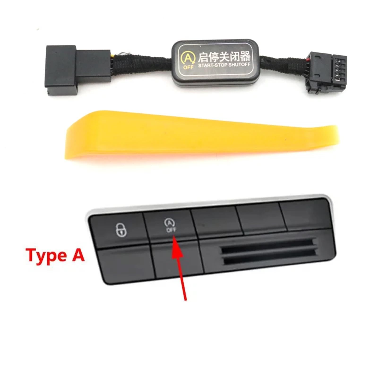 WUPEDI Auto-Automatik-Stopp-Start-Motor-System-Aus-Gerät-Steuersensor-Stecker, for Smart, Abbrechen, for Skoda, for Octavia, 5E III 2012–2019 Auto Start-Stopp-Sensor(Type A) von WUPEDI