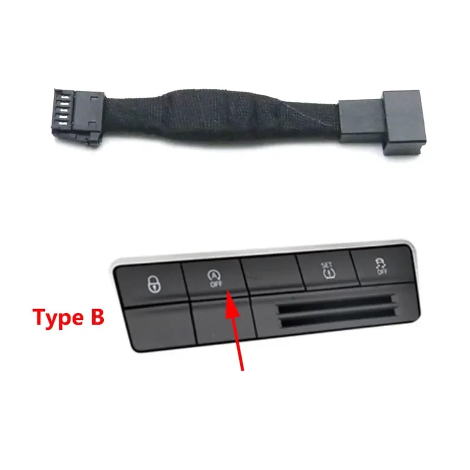 WUPEDI Auto-Automatik-Stopp-Start-Motor-System-Aus-Gerät-Steuersensor-Stecker, for Smart, Abbrechen, for Skoda, for Octavia, 5E III 2012–2019 Auto Start-Stopp-Sensor(Type B) von WUPEDI