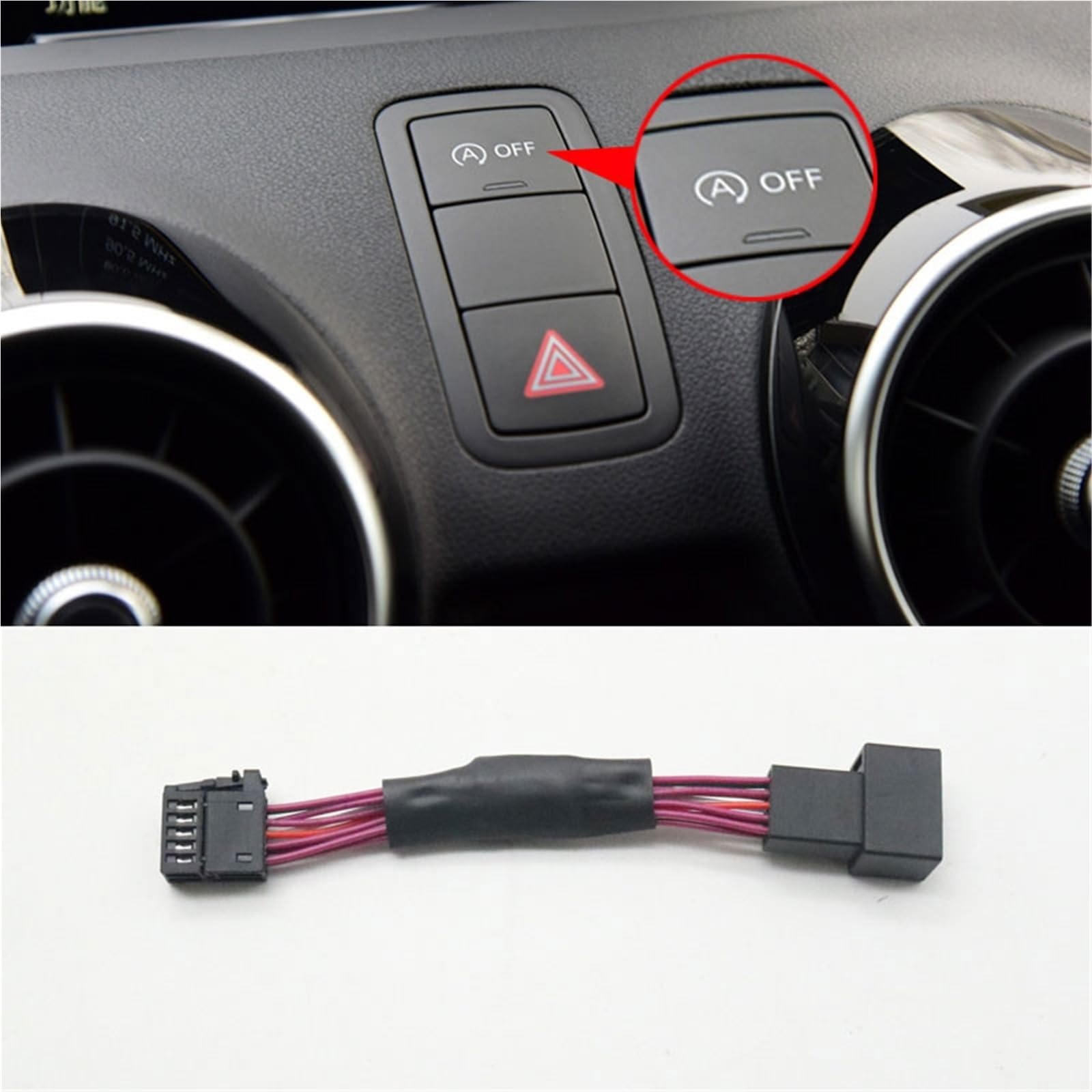 WUPEDI Auto-Automatik-Stopp-Start-Motor-System-Aus-Gerät-Steuersensor-Stecker, for Smart, for, A1 8X 2012–2018 Auto Start-Stopp-Sensor(for A1 8X 2015-2018) von WUPEDI