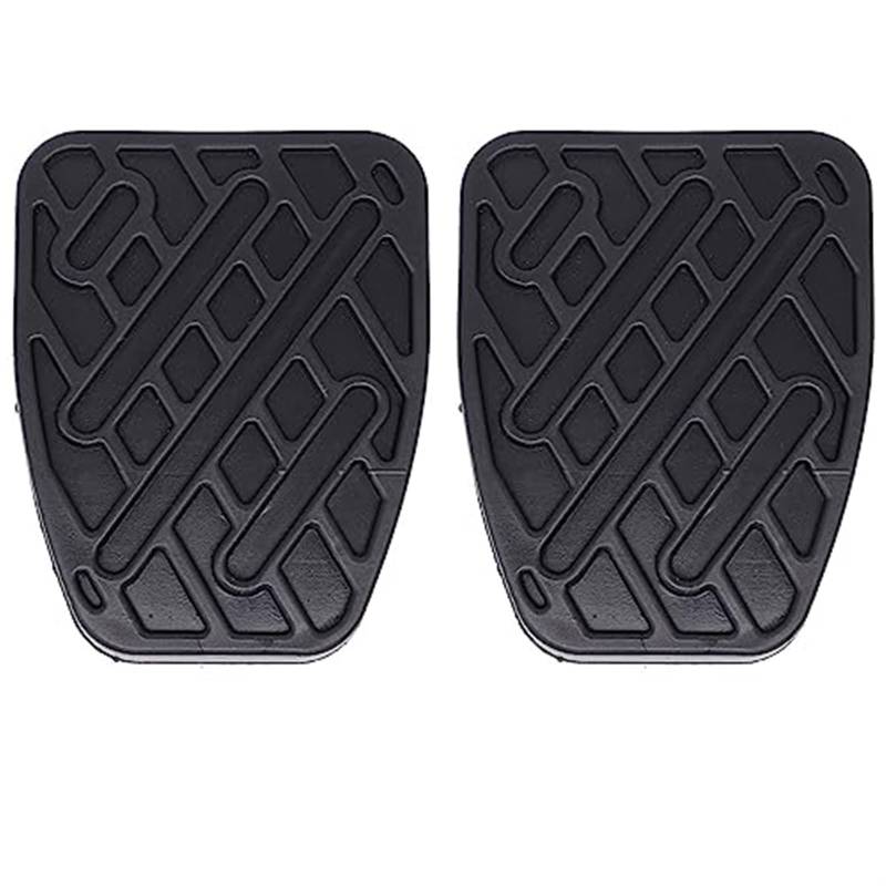 WUPEDI Auto-Fußpedalbeläge aus schwarzem Gummi for Bremse und Kupplung, for Nissan Qashqai J10 Dualis 2007 2008 2009 2010 2011 2012 2013 46531JD00A Autopedalabdeckung von WUPEDI