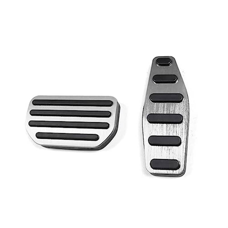 WUPEDI Auto Kupplung Bremse Gaspedal Fußstütze Pedale Abdeckungen, for Jimny, JB64 Sierra JB74W 2019 2020 Auto Styling Zubehör Fußpedal Abdeckung Autopedalabdeckung(Black MT Silver) von WUPEDI