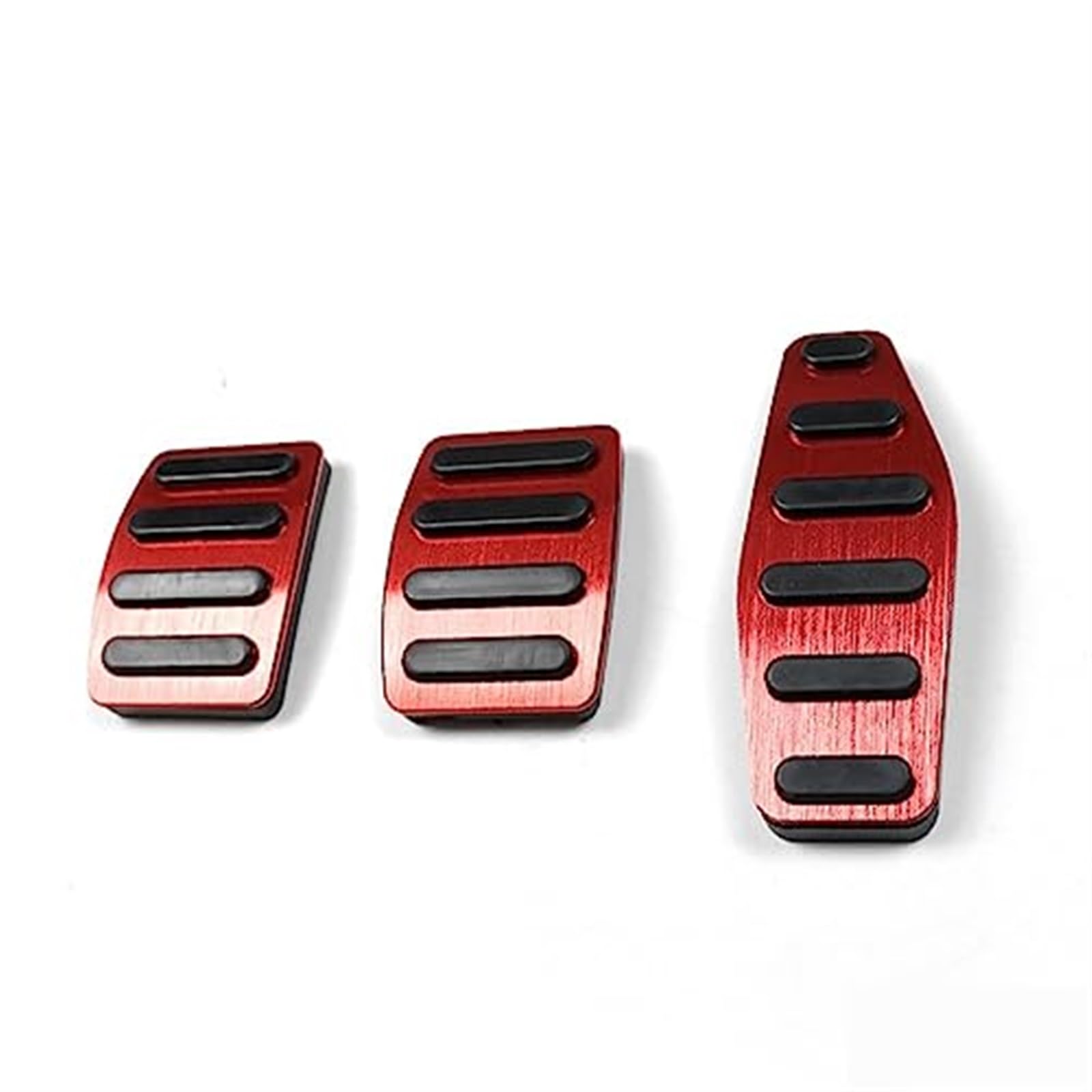 WUPEDI Auto Kupplung Bremse Gaspedal Fußstütze Pedale Abdeckungen, for Jimny, JB64 Sierra JB74W 2019 2020 Auto Styling Zubehör Fußpedal Abdeckung Autopedalabdeckung(Black at RED) von WUPEDI