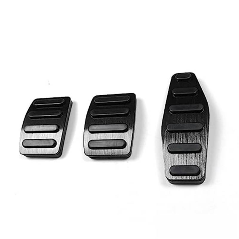 WUPEDI Auto Kupplung Bremse Gaspedal Fußstütze Pedale Abdeckungen, for Jimny, JB64 Sierra JB74W 2019 2020 Auto Styling Zubehör Fußpedal Abdeckung Autopedalabdeckung(MT Black) von WUPEDI