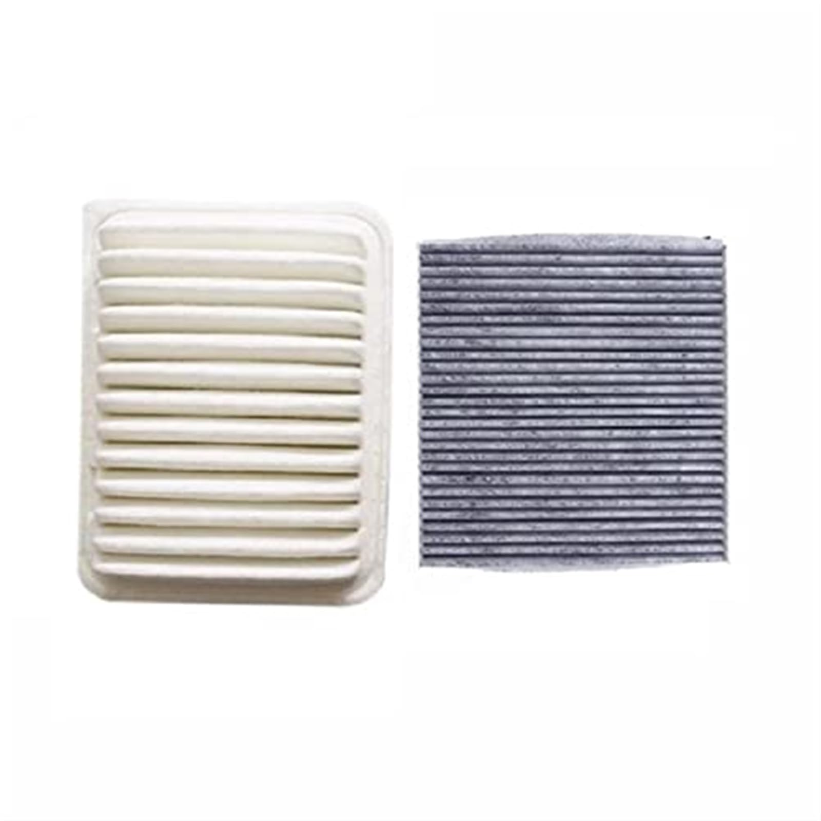 WUPEDI Auto-Luftfilter, Innenraumfilter, for Toyota, for Corolla, E150 E15 1,3 l, 1,4 l, 1,6 l, 1,8 l, 2007–2013, Filter 178010T020 8713930040(Black 2 Pcs Filter Set) von WUPEDI