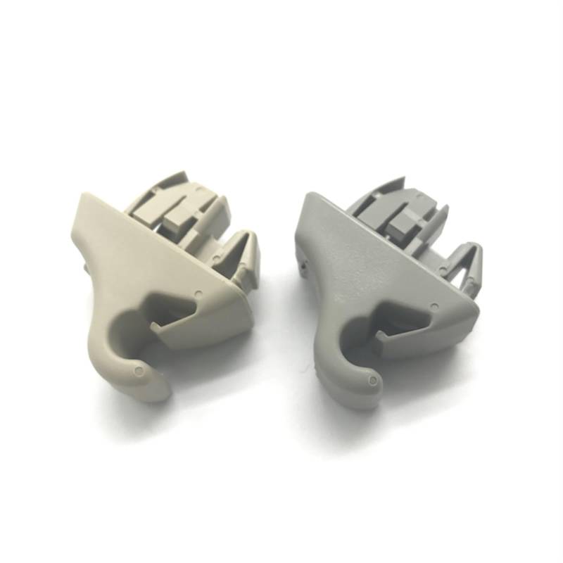 WUPEDI Haken-Clip-Halterung for Sonnenblende, Grau, for Mitsubishi, for Pajero, for Montero III 2000-2006 V73 V77 V93 V97 Beige MR779704 MR779705 Auto-Sonnenblenden-Clip(Beige) von WUPEDI