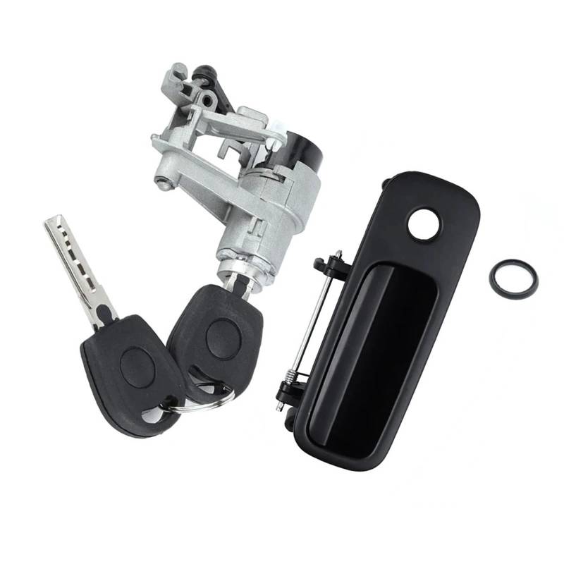 WUPEDI Heckklappen-Außentürgriff hinten mit Schloss 2 Schlüssel, for Golf IV Lupo, for Seat Arosa 1997-2006 1J6827297G 1J6827565B Autositz-Verstellgriff(Pair) von WUPEDI