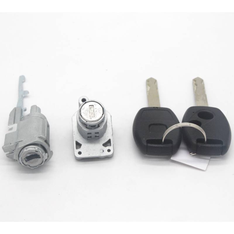 WUPEDI KOMPLETTES Schloss-Set ZÜNDSCHALTER TÜRSCHLOSS Barrel Trans 2 SCHLÜSSEL MIT 46 CHIP, for Civic, 2006-2008(IG.S-Left Lock 2pcs) von WUPEDI