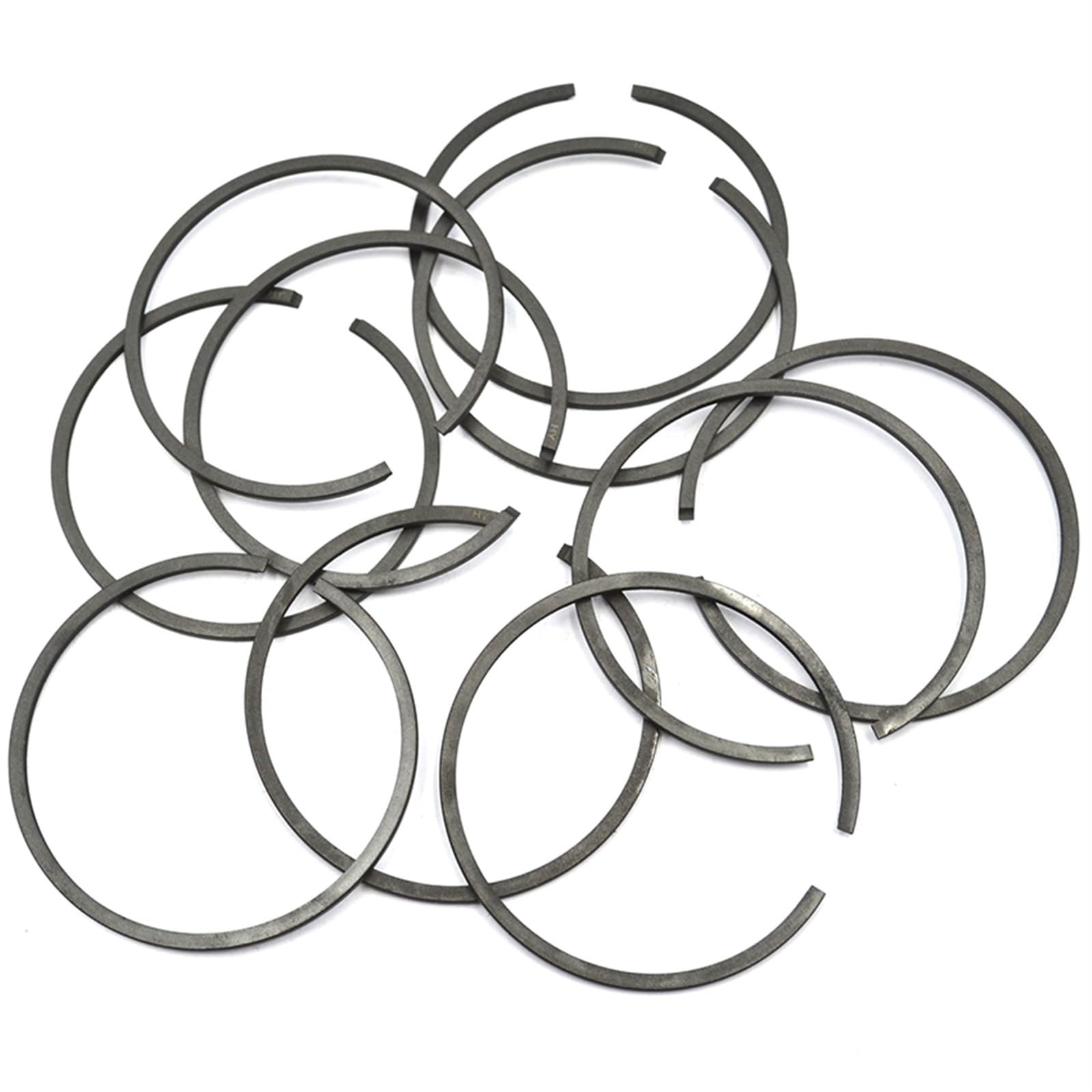 WUPEDI Kolbenring for OLEO MAC, Sparta 36 37 38 40 44 233 435 735 934 935 Freischneider Strimmer Zylinder Kolben Druckfeder Kolbenring für Gartenmaschinen(100 PCS) von WUPEDI