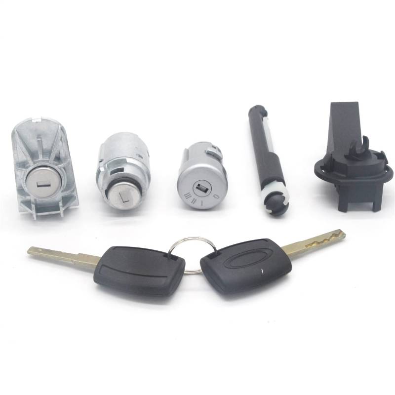 WUPEDI Kompletter Schlosssatz, Zündschloss, Türschloss, for Ford, for Focus, MK2 II 2004–2012 C-MAX KUGA(Lock Set) von WUPEDI