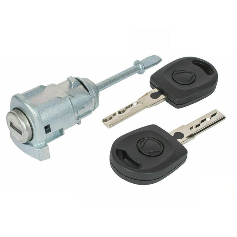 WUPEDI Linker Ringt-Fahrertür-Schließzylinder, for Seat, Cordoba Ibiza III 6L3837167B 6L3837168B mit SCHLÜSSEL 2002-2008(RINGT2 x Key) von WUPEDI
