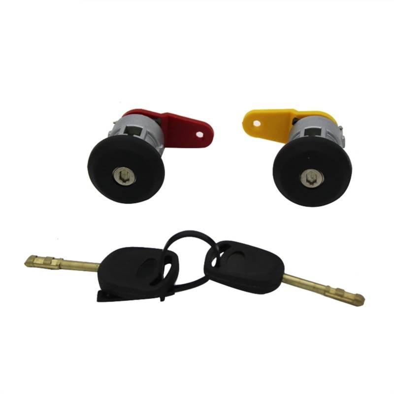WUPEDI Links RECHTS TÜRSCHLOSSZYLINDER MIT 2 GLEICHEN SCHLÜSSELN, for Ford, for Fiesta, KA Courier Escort von WUPEDI