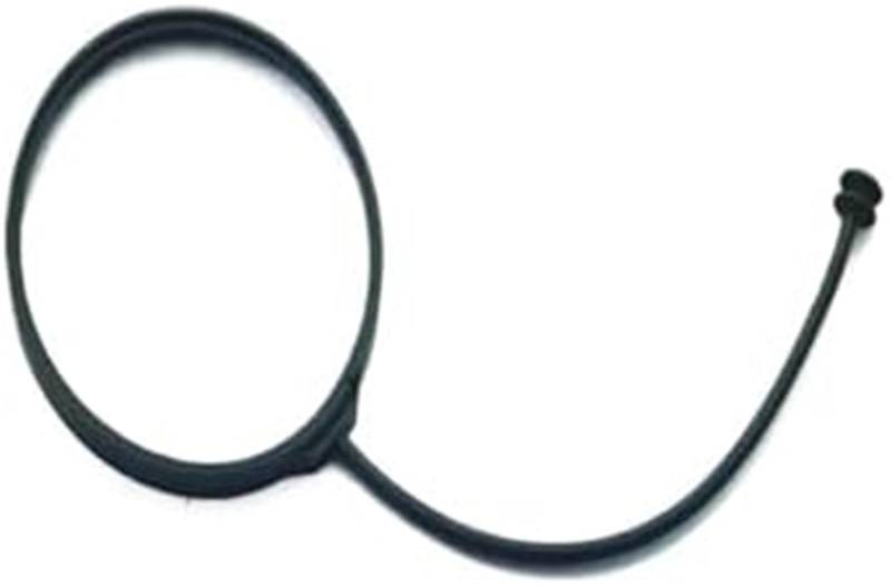 WUPEDI Öl Benzin Öl Tankdeckel Kabel Tankdeckel Leitung Seil, for, for F10 F11 F30 F31 G30 E46 E90 E60 E30 E39 E34 3 5, Serie Tankdeckel-Halterung fürs Auto(Black Rope with Loop) von WUPEDI