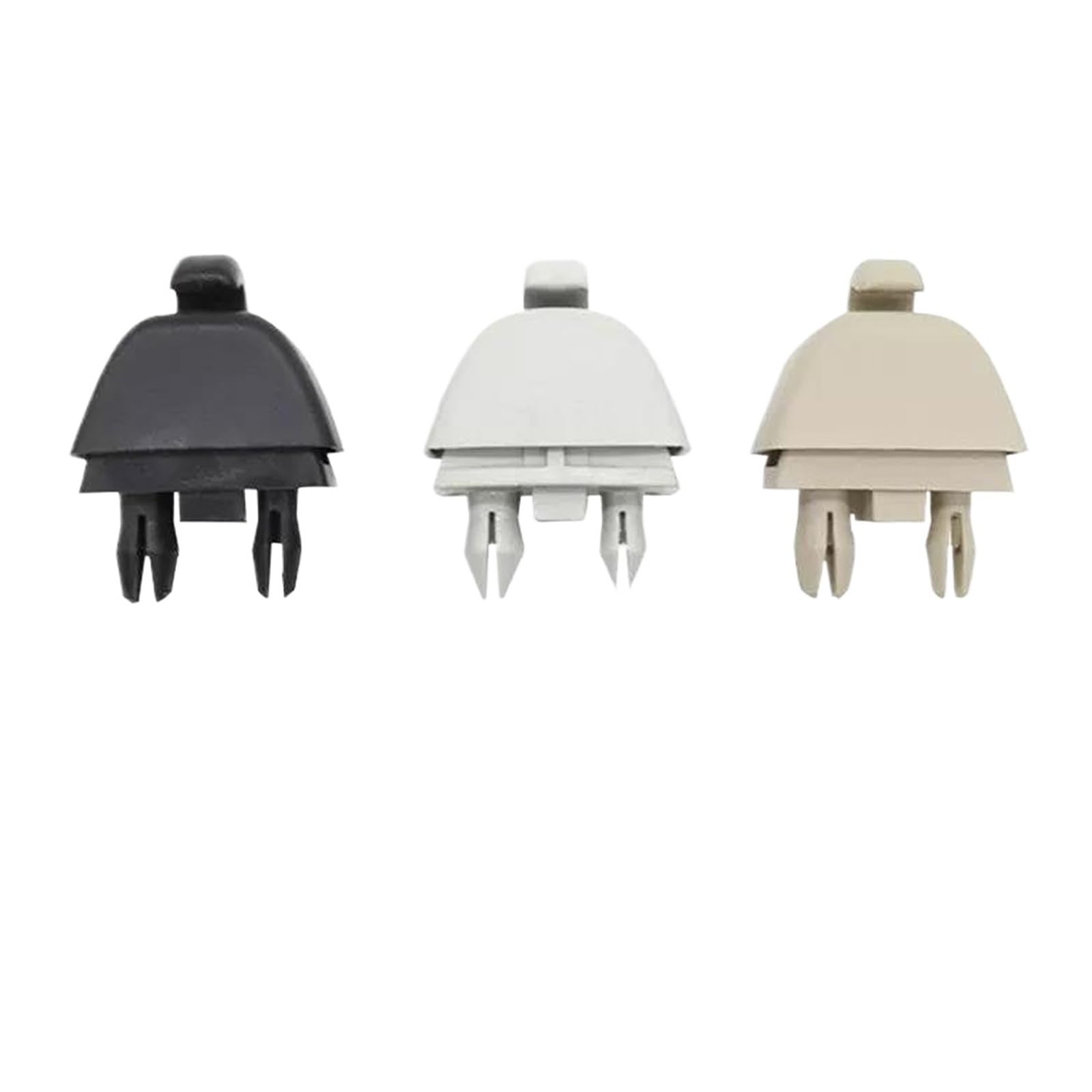 WUPEDI Schwarz Grau Beige Sonnenblenden-Halterungsclip, for VW, for Passat, for B7 Polo 5 6R GTI Up, for Skoda, for Rapid Citigo 2012–2015 6R0857561 Auto-Sonnenblenden-Clip(Grey) von WUPEDI