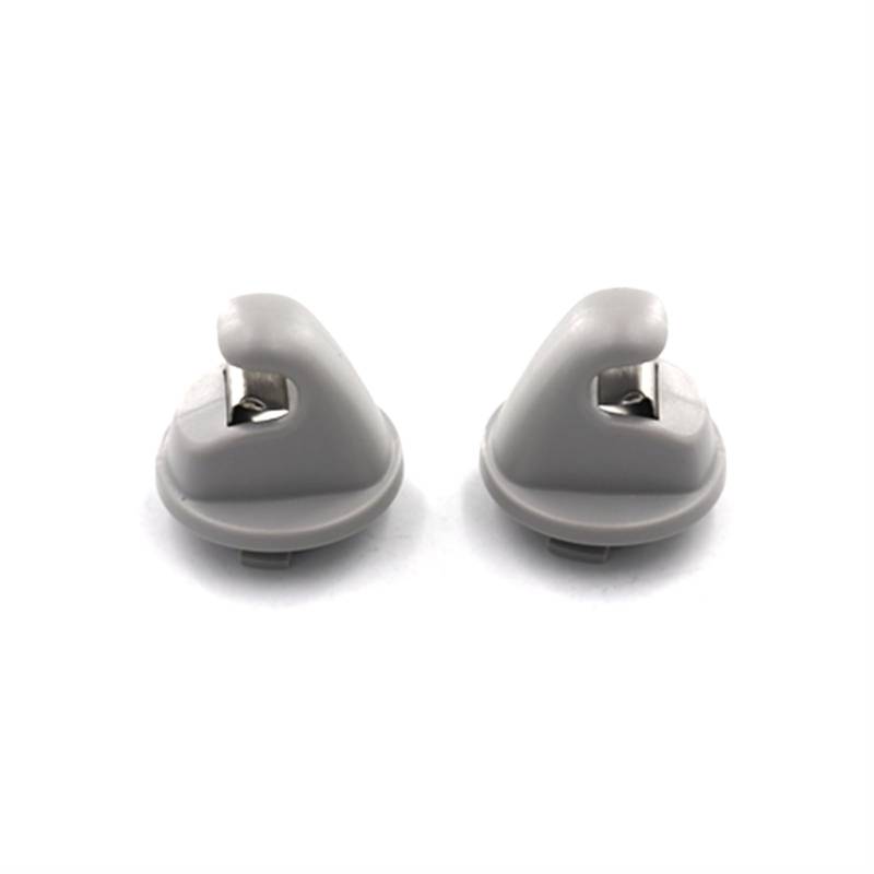 WUPEDI Schwarzgrauer Sonnenblenden-Clip-Hakenhalter, for VW Golf 7 MK7 ab 2013, for Passat B8 Polo T-Cross, for Tiguan, for Touran ab 2016, 5G0857561B Auto-Sonnenblenden-Clip(Gray 2pcs) von WUPEDI