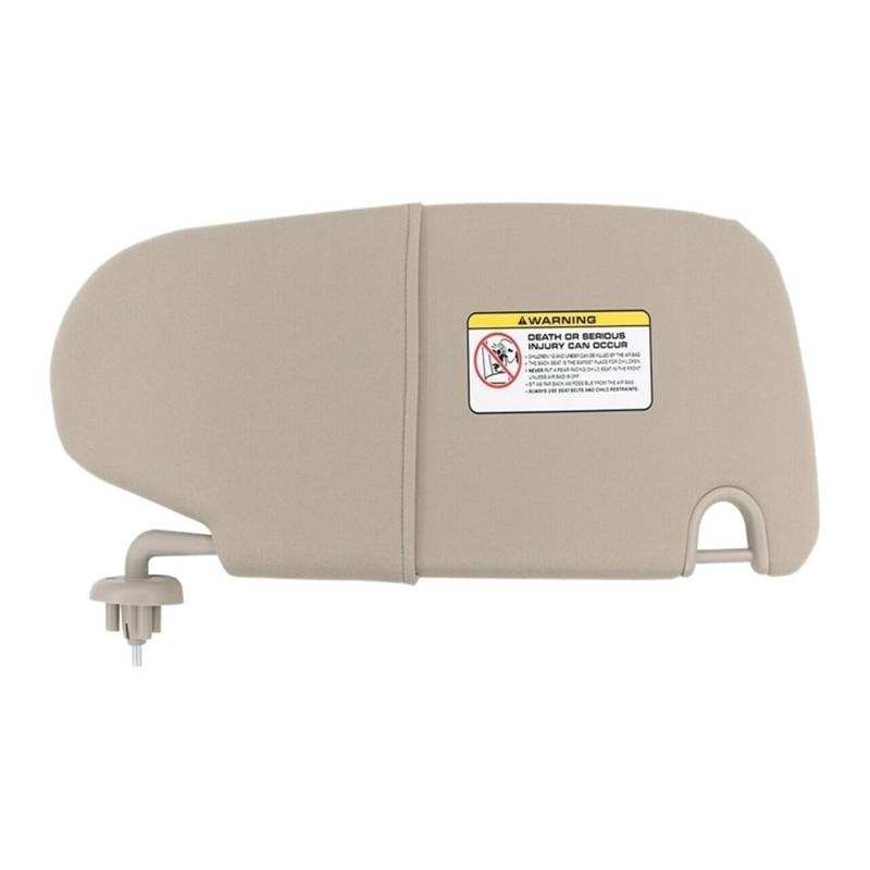 WUPEDI Sonnenblende vorne Links Fahrerseite hellbraune Sonnenblende, for Dodge, for Ram 1500 2500 3500 1CT11BD1AA Auto-Sonnenblenden-Clip von WUPEDI