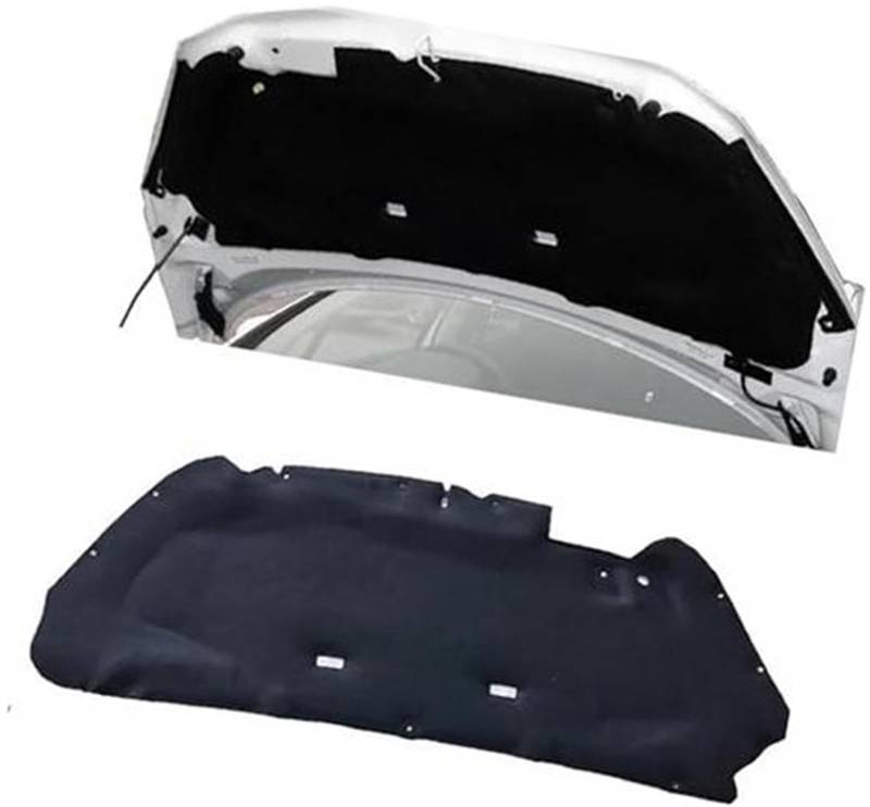 WUPEDI Wärme-Schallmatte, Isolierungswattepad, for Peugeot, 308 T8 T9 2012 2013 2014 2015 2016 2017 2018 2019 2020 Motor-Hitzeschutzmatte(Black T8 2012-2015) von WUPEDI