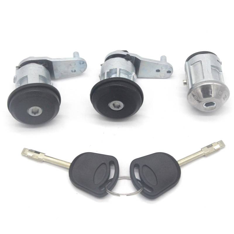 WUPEDI Zündschloss vorne Links rechts Türschlosszylinder, for Ford, Escort MK5 MK6 1004152 94AGA22050DB(3PCS) von WUPEDI