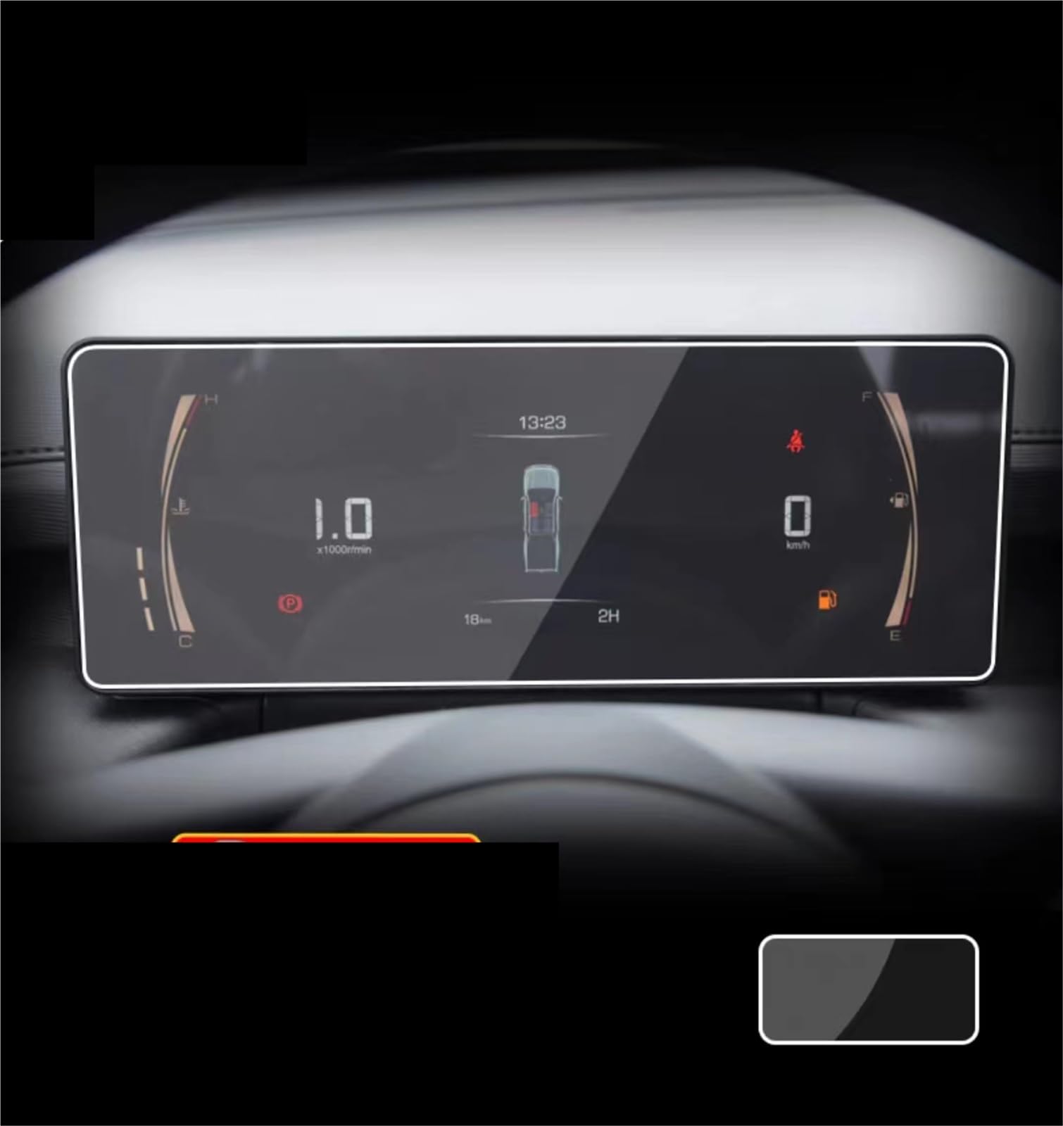 WUPEDI for GWM, for POER, Kingkong 2022 2023 Auto LCD Touchscreen Navigation GPS und Armaturenbrett Schutz Zubehör Gehärteter Glasfilm Auto Displayschutzfolie(Dashboard) von WUPEDI