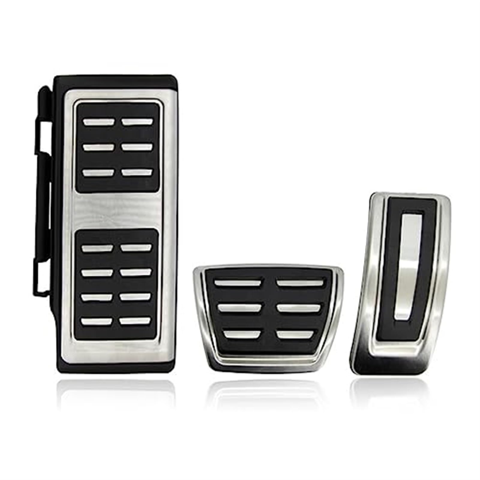 WUPEDI for Polo, A05, for Golf, A7, for Skoda, Rapid, for Octavia, 5E 5F A7 Teile Auto Auto Pedale Fuß Kraftstoff Bremse Kupplung Abdeckung Fuß Pedal Abdeckung Autopedalabdeckung(Black at-3 PCS) von WUPEDI