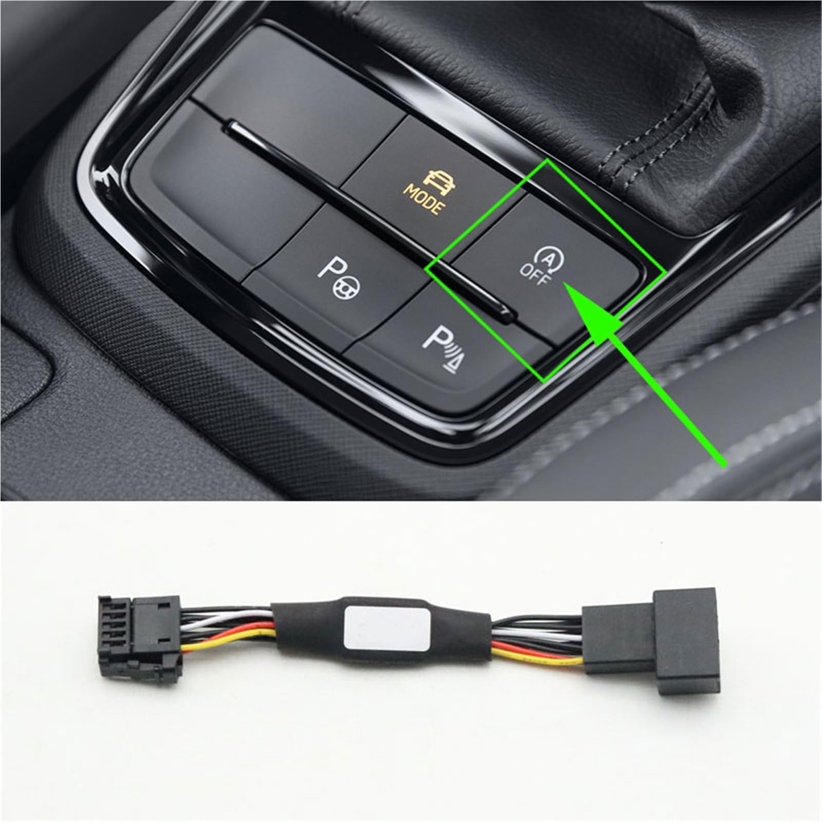 WUPEDI for Skoda, Scala Kamiq 2019 2020, Auto-Automatik-Stopp-Start-Motor-System, Ausschaltgerät, Sensor-Steckerkabel Auto Start-Stopp-Sensor(for Scala 2019-2020) von WUPEDI