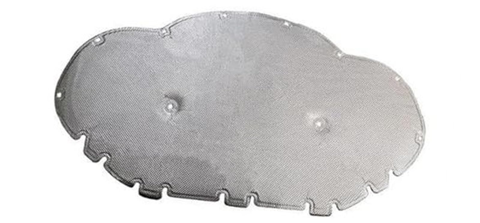 WUPEDI for Skoda, for Octavia, for PRO 2021 Frontmotor Wärme Schalldämmung Wattepad Schalldichte Mattenabdeckung Motor-Hitzeschutzmatte(Black Style 2) von WUPEDI