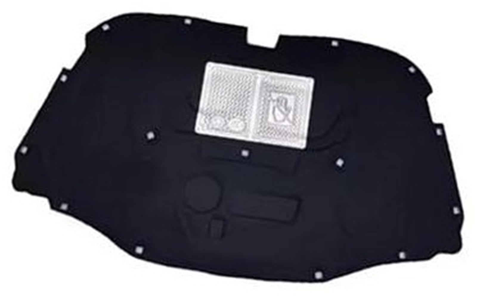 WUPEDI for VW, for Touareg, 7L 2002-2010 Motorhauben-Isolierpolster Schalldichte Wärme-Baumwollpolster-Innenabdeckung Motor-Hitzeschutzmatte(Black Style 2) von WUPEDI
