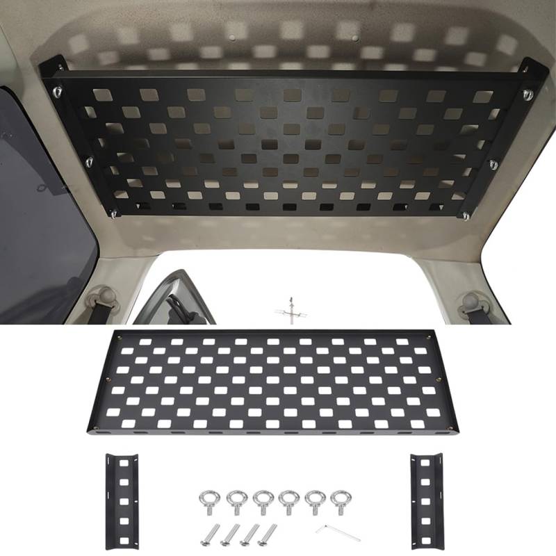 WUURAA Auto-Dachgepäckträger in Schwarz für Suzuki Jimny JB43 2007–2017, Aluminiumlegierung, Schraubenbefestigung, Geländewagen von WUURAA