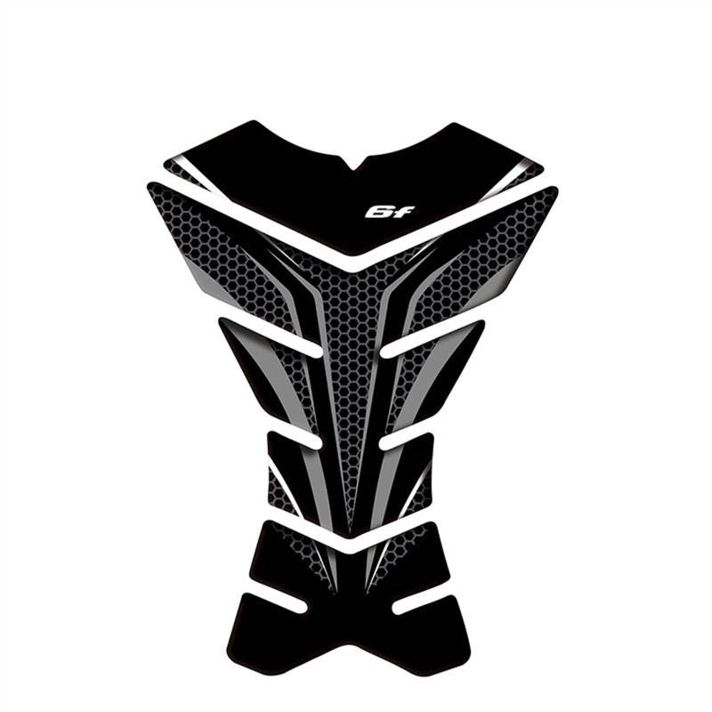 Motorrad Echt Tank Pad Gas Kraftstoff Aufkleber Aufkleber Emblem Schutz Für Kawasaki ER6F ER-6F rutschfeste Aufkleber (Color : 4) von WUURAA