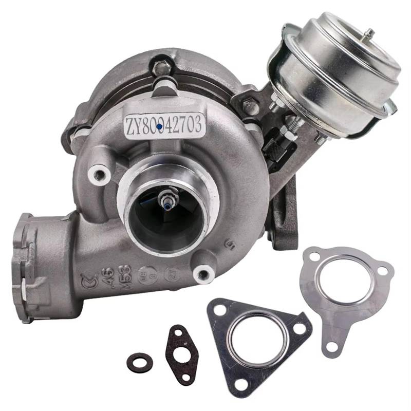 WUYDKEL Auto Turbolader Kompatibel Mit A4 2.0 D 136-140 PS 2004 2005 2006 2007-2009 BLB BPW 8EC 8ED 8H7 8HE B6 B7 Für TDI 16 V Für Quattro Turbolader 712077-0001 von WUYDKEL