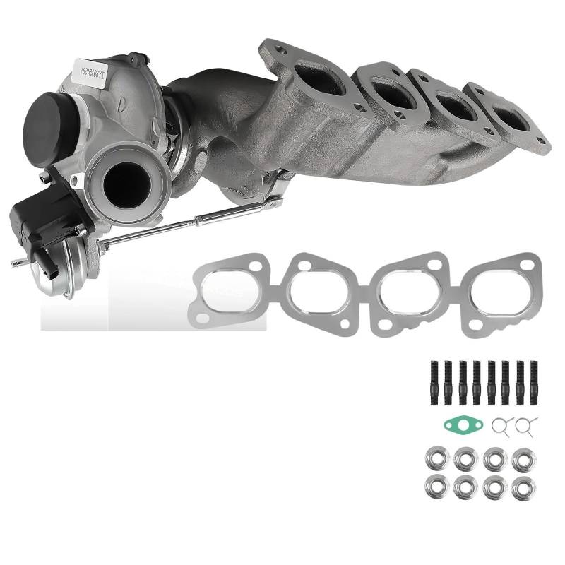 WUYDKEL Auto Turbolader Kompatibel Mit Benz Für E300 Für 4Matic 2.0L L4 Für Gas 2017 2018 2019 2740903280 Turbinen-Turbokompressor-Auspuff-Turbolader von WUYDKEL