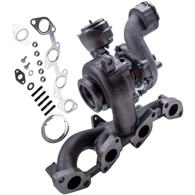 WUYDKEL Auto Turbolader Kompatibel Mit Skoda Für Octavia II 2.0 Für TDI 2004 Autozubehör Turbolader Turbine Turbolader Turbokompressor OE: 03G253019H 756062-1 von WUYDKEL