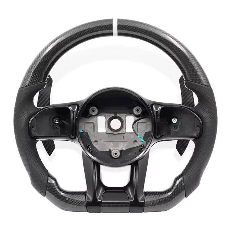 WUYDKEL Lenkrad Auto Kompatibel Mit Benz Für AMG-Klasse Für X253 W167 W177 W190 W205 W206 W213 W217 W222 W223 W290 W292 W463 W464 Auto-Sportlenkrad(No Button) von WUYDKEL