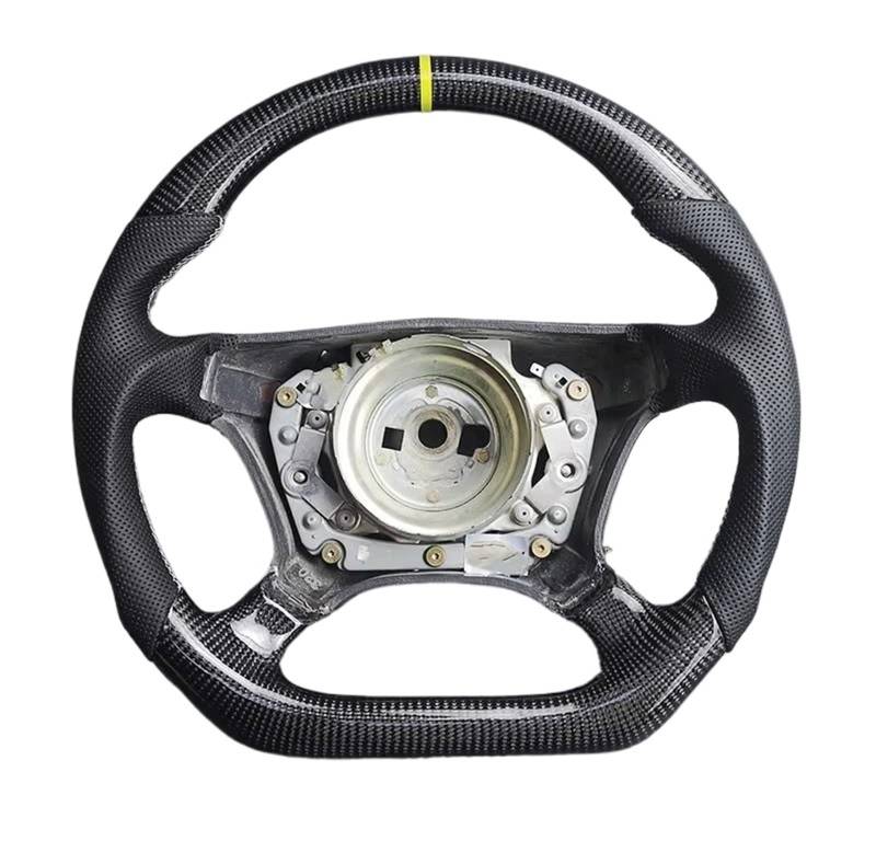 WUYDKEL Lenkrad Auto Kompatibel Mit Benz Für W124 W210 W208 W140 R129 Carbonfaser-Autorennen-Sportlenkrad Innenmodifikation Autoteile von WUYDKEL
