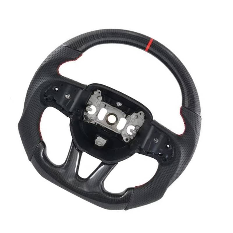 WUYDKEL Lenkrad Auto Kompatibel Mit Dodge Für Challenger Für Charger Für Hellcat 2015 2016 2017 2018 2019 2020 2021 2022 2023 Carbonfaser-Autolenkradteile(Style 1) von WUYDKEL