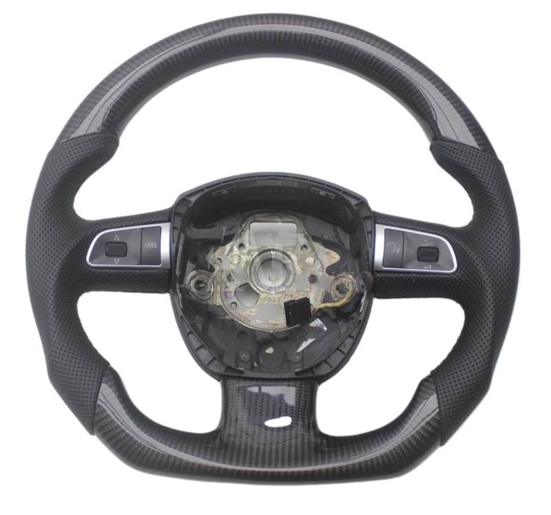 WUYDKEL Lenkrad Auto Kompatibel Mit Für A3 8P 2003 2004 2005 2006 2007 2008 2009 2010 2011 2012 2013 Für A4 B7 A5 8T 8F A6 C6 S3 S4 S5 RS4 RS5 RS6 Ersatzlenkrad(Style No Paddles) von WUYDKEL