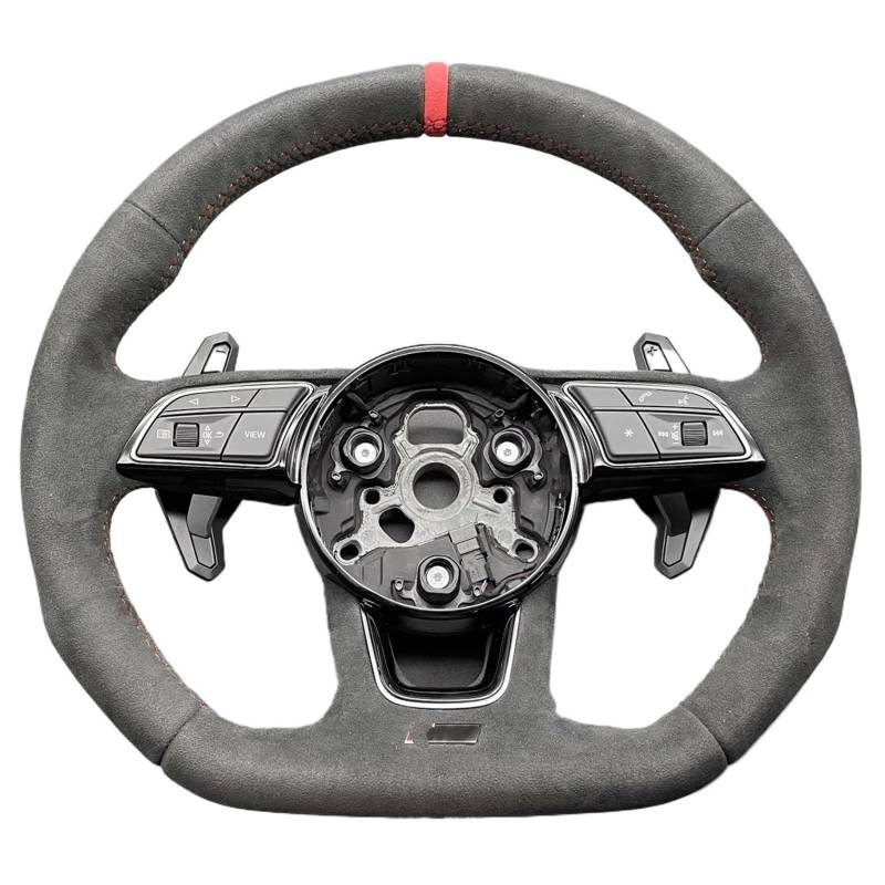 WUYDKEL Lenkrad Auto Kompatibel Mit Für A3 8V A4 B9 S4 RS4 A5 S5 RS5 Autorennen-Sportlenkrad Autoteile Modifikation Lenkradzubehör von WUYDKEL