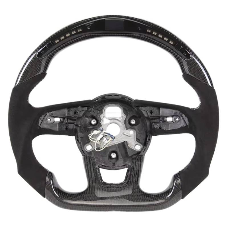 WUYDKEL Lenkrad Auto Kompatibel Mit Für RS3 RS4 RS5 S3 S4 S5 2006 2007 2008 2009 2010 2011 2012 2013 2014 2015 2016 2017 2018 2019 2020 Sport-Rennwagen-Lenkrad(Size 1) von WUYDKEL