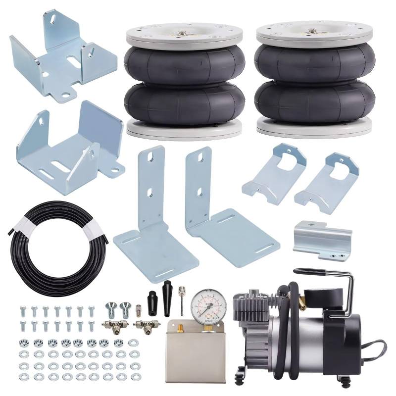 WUYDKEL Luftfederung Federtaschen Kompatibel Mit Ford Für Transit 2001–2022 Luftfederung Feder Luftfederung Tasche Kit Mit Kompressor Hinten Luftfederung Feder Taschen Kit von WUYDKEL