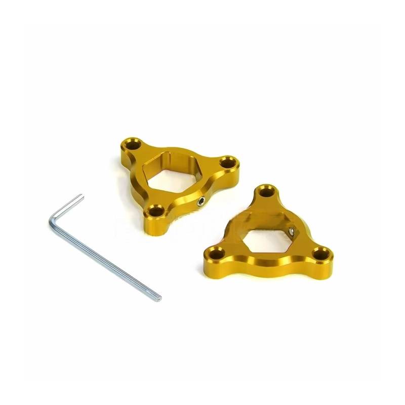 WUYUEY Motorrad Gabelvorspann Regler Für HON&DA VTR1000 SP1 - RC51 SP2 - RC51 Motorrad 22 MM Federgabel Vorspannungseinsteller(Gold) von WUYUEY