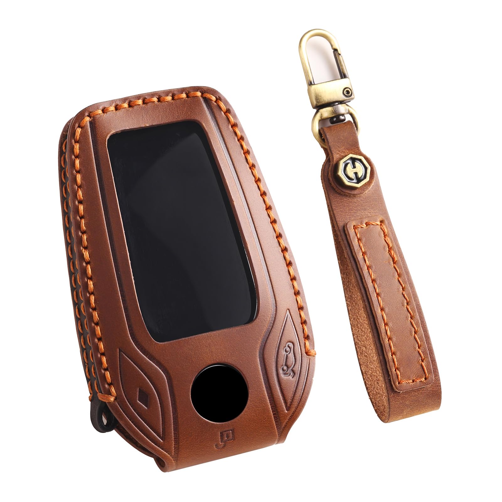 WUZUTU Autoschlüssel Hülle Schlüsselbox Kompatibel mit BMW Display LCD 5er 7er 6er 8er i8 i12 i15 740i 528Li 540Li G01 G11 G12 Leder Schlüsselhülle Schlüsselanhänger Schlüssel Schutz Etui Braun WUZUTU Autoschlüssel Hülle Schlüsselbox Kompatibel mit BMW Display LCD 5er 7er 6er 8er i8 i12 i15 740i 528Li 540Li G01 G11 G12 Leder Schlüsselhülle Schlüsselanhänger Schlüssel Schutz Etui Braun von WUZUTU