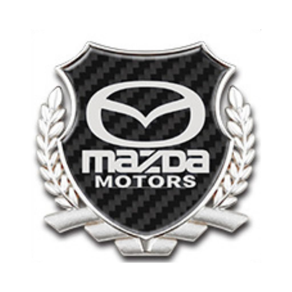 Auto Metall Emblem Aufkleber für Mazda MX-30 2022, Front Motorhaube/Heckkoffer Abzeichen Heckklappen Logo Auto-Emblem-Aufkleber,Silver Auto Metall Emblem Aufkleber für Mazda MX-30 2022, Front Motorhaube/Heckkoffer Abzeichen Heckklappen Logo Auto-Emblem-Aufkleber,Silver von WWEIMING