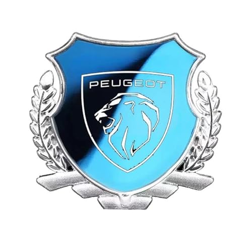 Auto Metall Emblem Aufkleber für Peugeot 108 Hatch 2014-, Front Motorhaube/Heckkoffer Abzeichen Heckklappen Logo Auto-Emblem-Aufkleber,B Auto Metall Emblem Aufkleber für Peugeot 108 Hatch 2014-, Front Motorhaube/Heckkoffer Abzeichen Heckklappen Logo Auto-Emblem-Aufkleber,B von WWEIMING