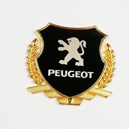 Auto Metall Emblem Aufkleber für Peugeot 108 Hatch 2014-, Front Motorhaube/Heckkoffer Abzeichen Heckklappen Logo Auto-Emblem-Aufkleber,G Auto Metall Emblem Aufkleber für Peugeot 108 Hatch 2014-, Front Motorhaube/Heckkoffer Abzeichen Heckklappen Logo Auto-Emblem-Aufkleber,G von WWEIMING